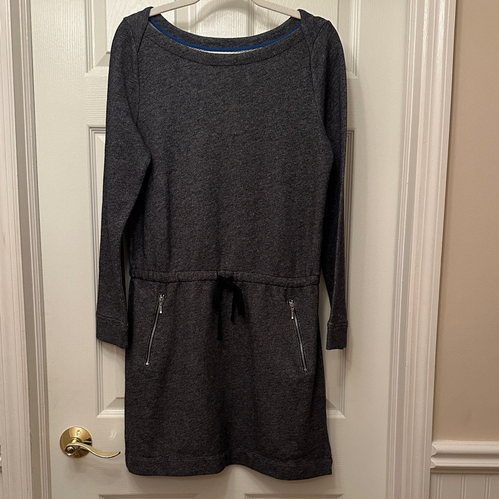 Lou & Grey Dark Gray Long Sleeve Dress